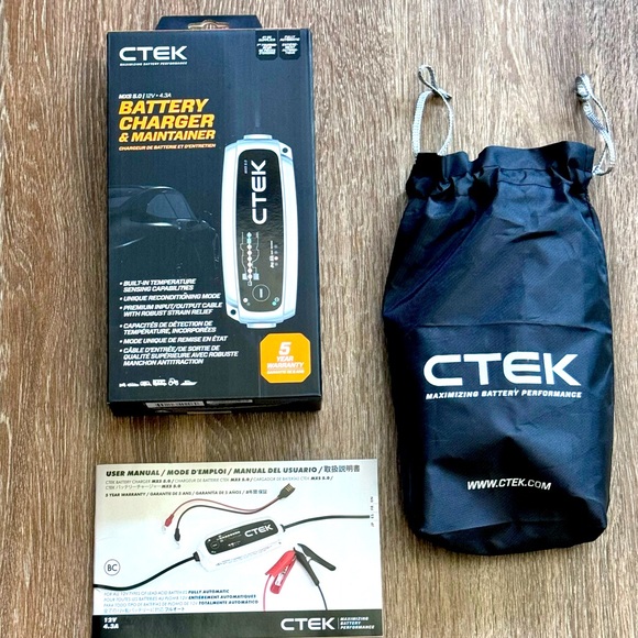 CTEK-40-206 MXS 5.0 Fully Automatic 4.3 amp Battery Charger & Maintainer 12V 🔋 - Picture 7 of 9